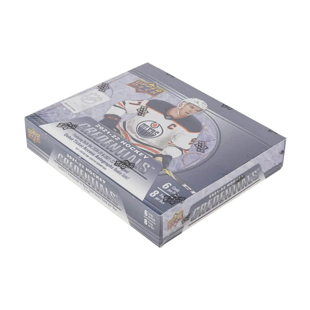 2021 22 Upper Deck Credentials Hockey Hobby Box (Ships Sealed Only)