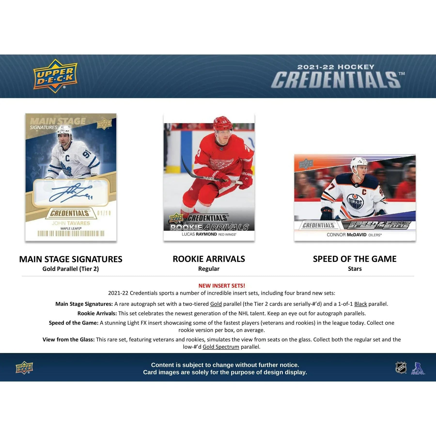 2021 22 Upper Deck Credentials Hockey Hobby Box (Ships Sealed Only)