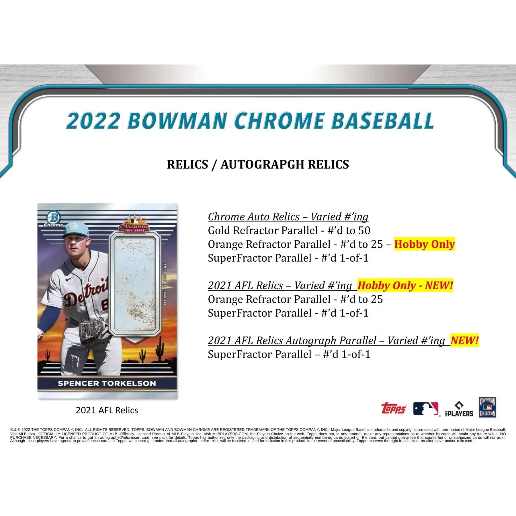 2022 Bowman Chrome Baseball Hobby 12-Box Case (Ships Sealed Only) - D