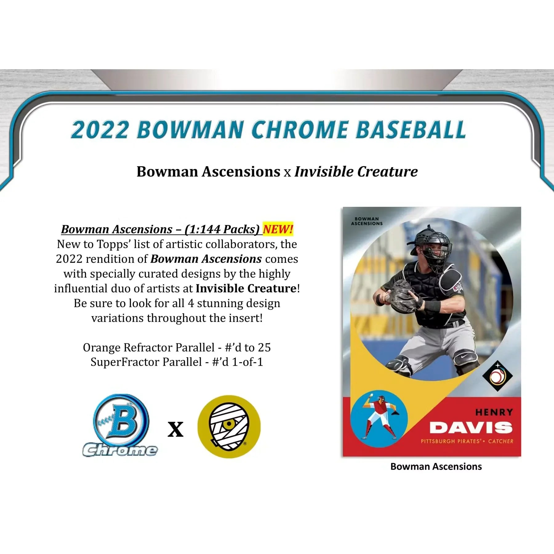2022 Bowman Chrome Baseball LITE 16-Box Case (Ships Sealed Only)