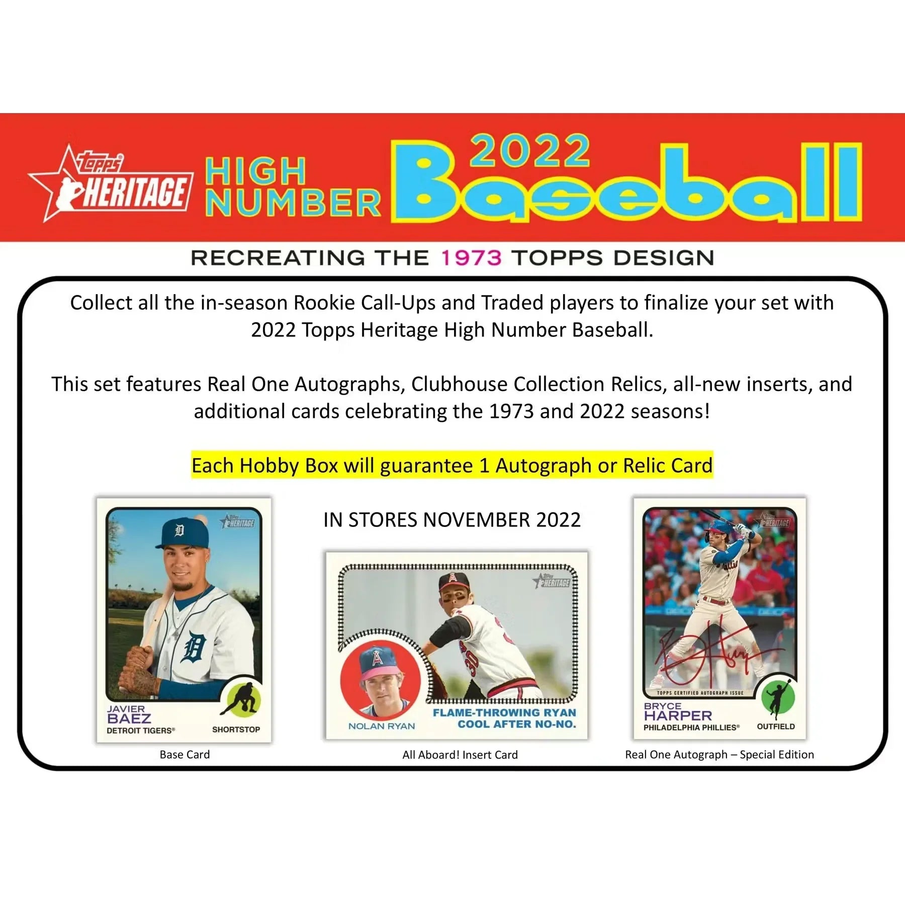 2022 Topps Heritage High Number Baseball Hobby 12-Box Case (Ships Sealed Only) - D