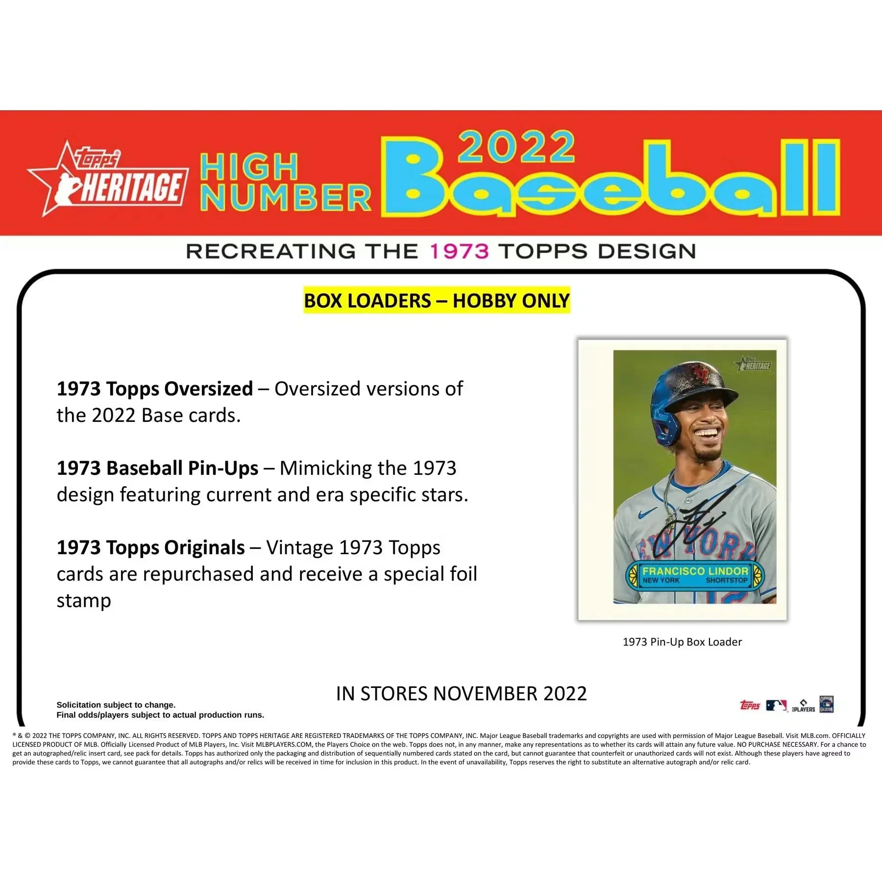 2022 Topps Heritage High Number Baseball Hobby Box (Ships Sealed Only) - D