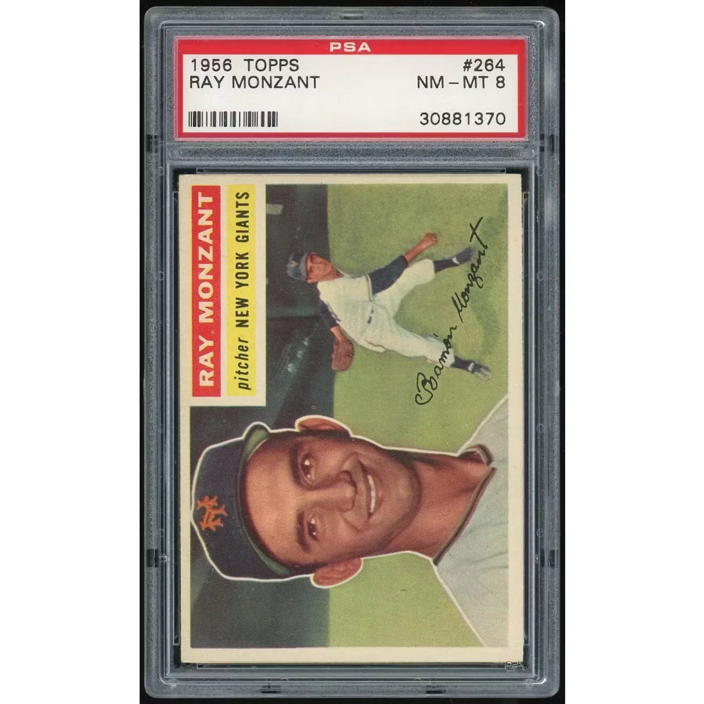 1956 Topps #264 Ray Monzant Baseball Card | PSA 8