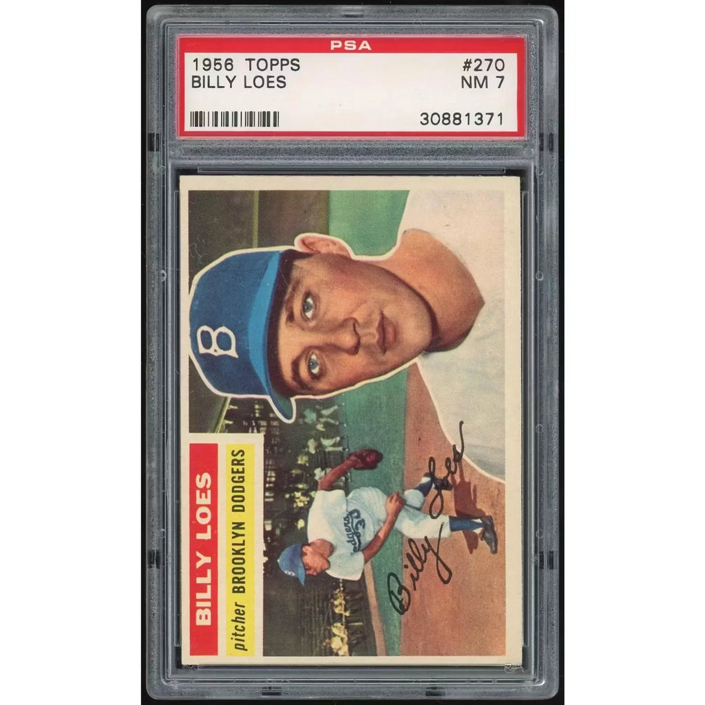 Billy Loes 1956 Topps #270 Card | PSA 7