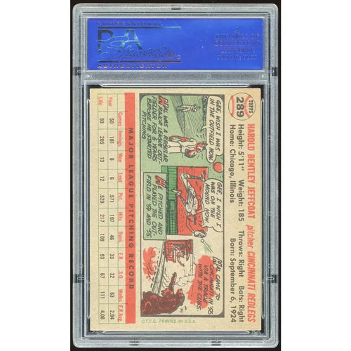 1956 Topps #289 Hal Jeffcoat Card | PSA 7