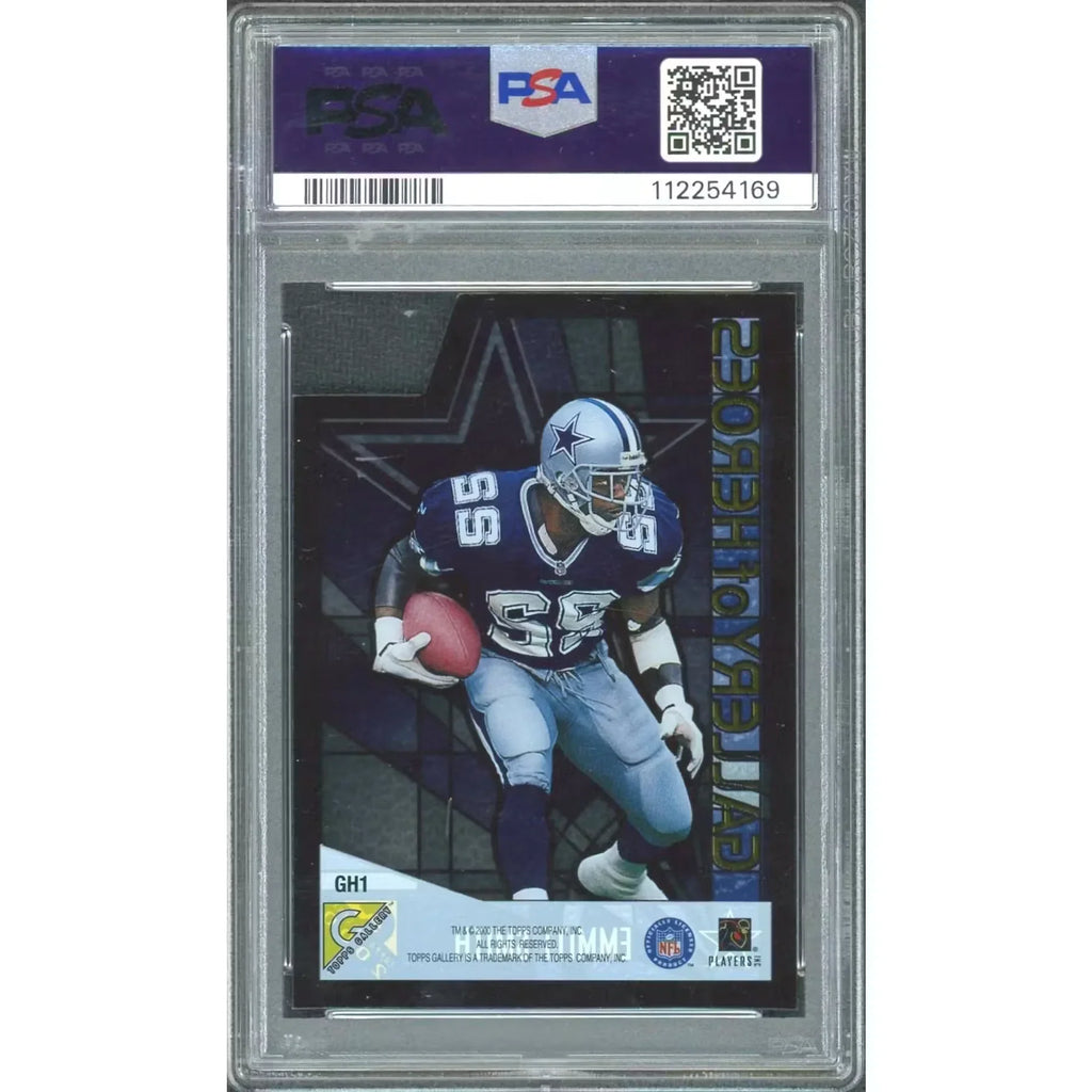 Emmitt Smith 2000 Topps Gallery of Heroes Card | PSA 9
