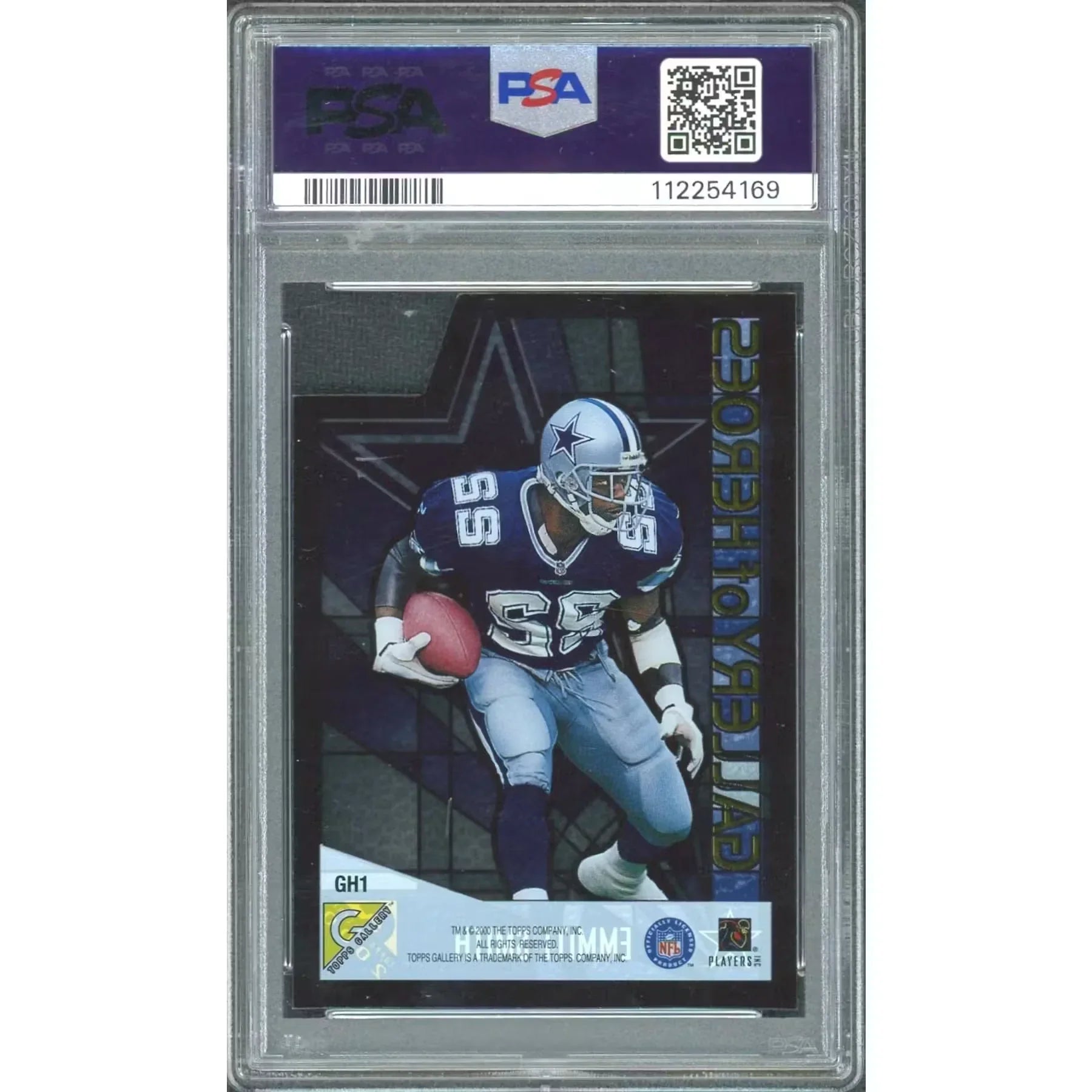 Emmitt Smith 2000 Topps Gallery of Heroes Card | PSA 9