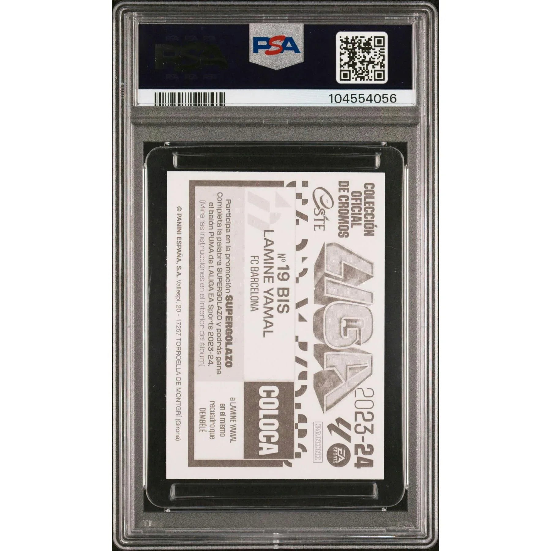 Lamine Yamal 2023 Panini Este Sticker #19BIS | PSA 9