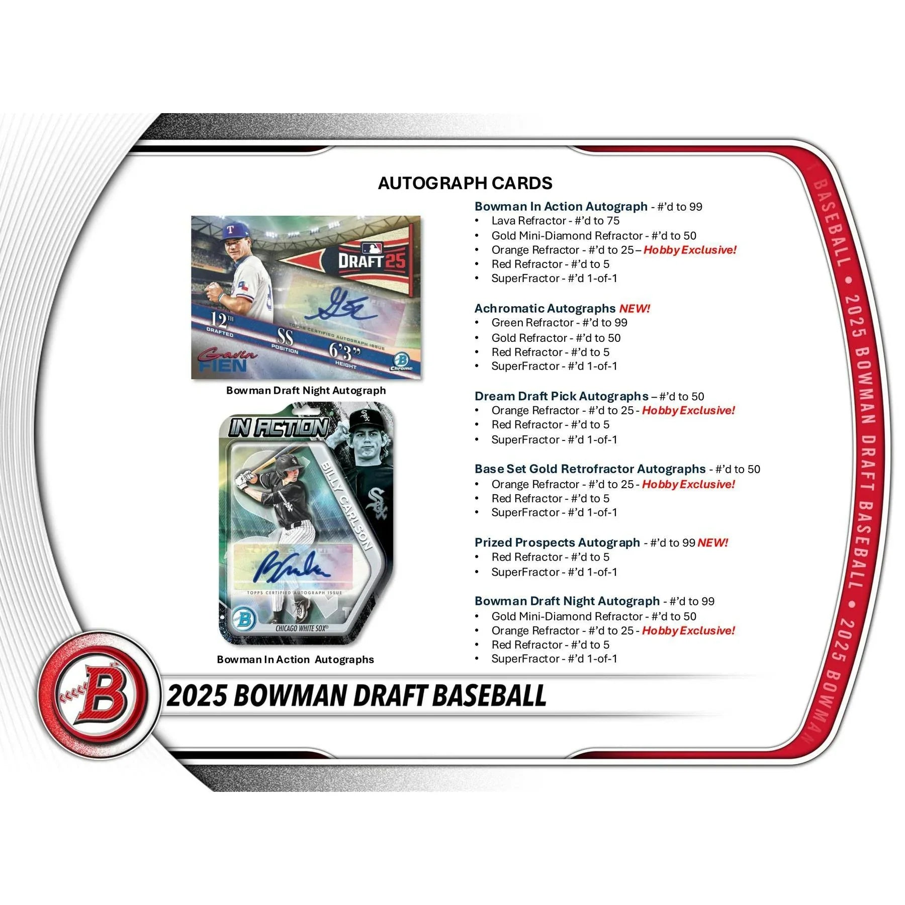 2025 Bowman Draft Baseball Hobby Jumbo Box Sealed (Ships Sealed Only)