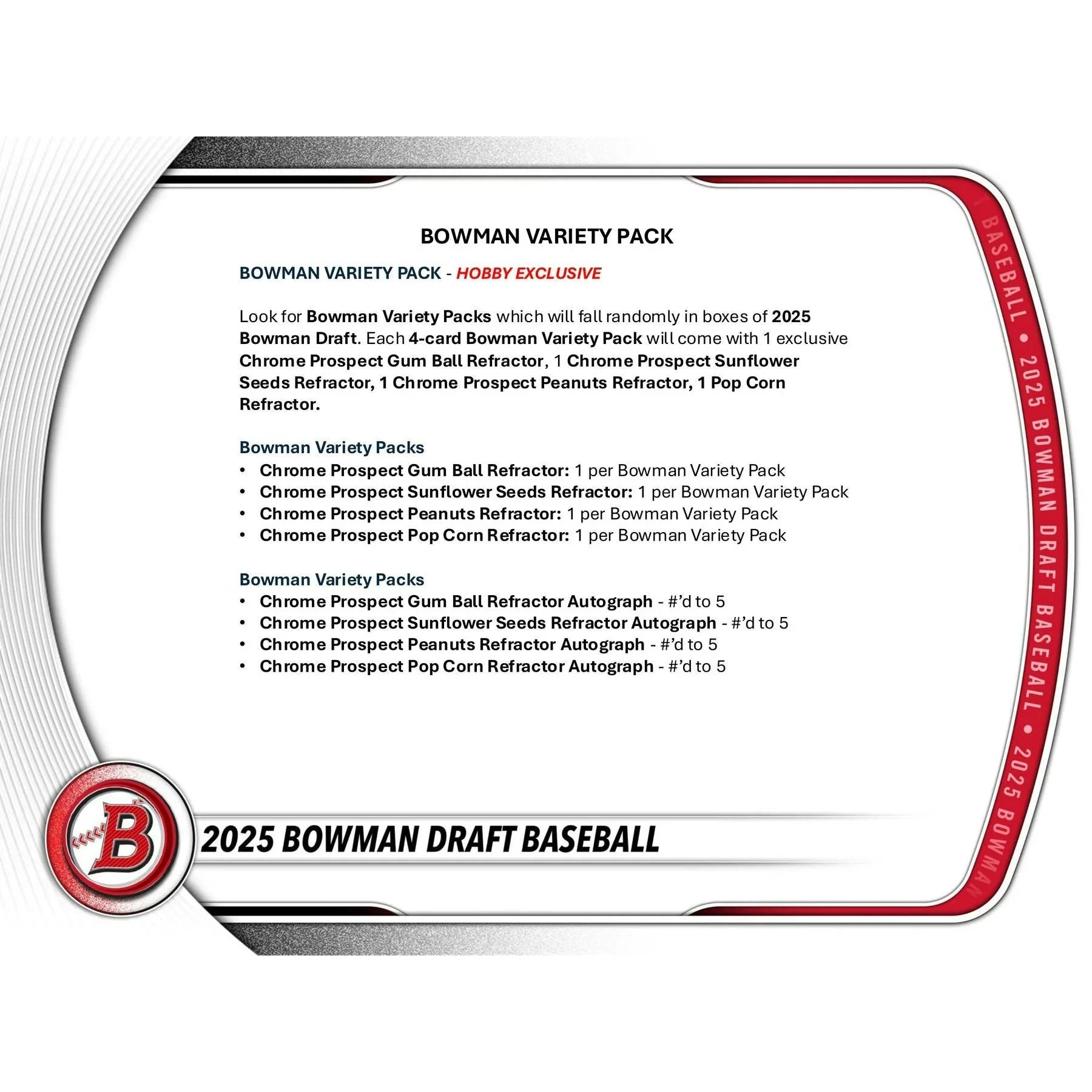 2025 Bowman Draft Baseball Hobby Jumbo Box Sealed (Ships Sealed Only)