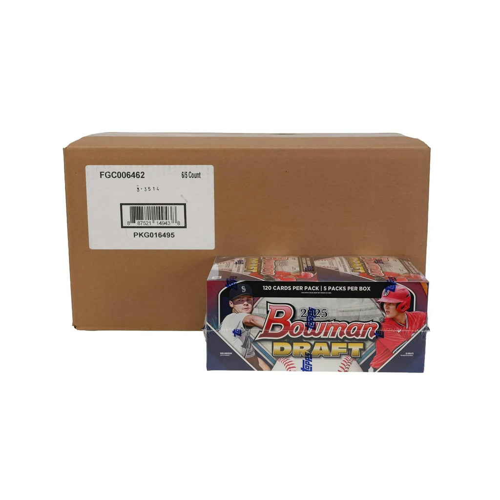 2025 Bowman Draft Baseball Super Jumbo 6 Box Case (Ships Sealed Only) - D2