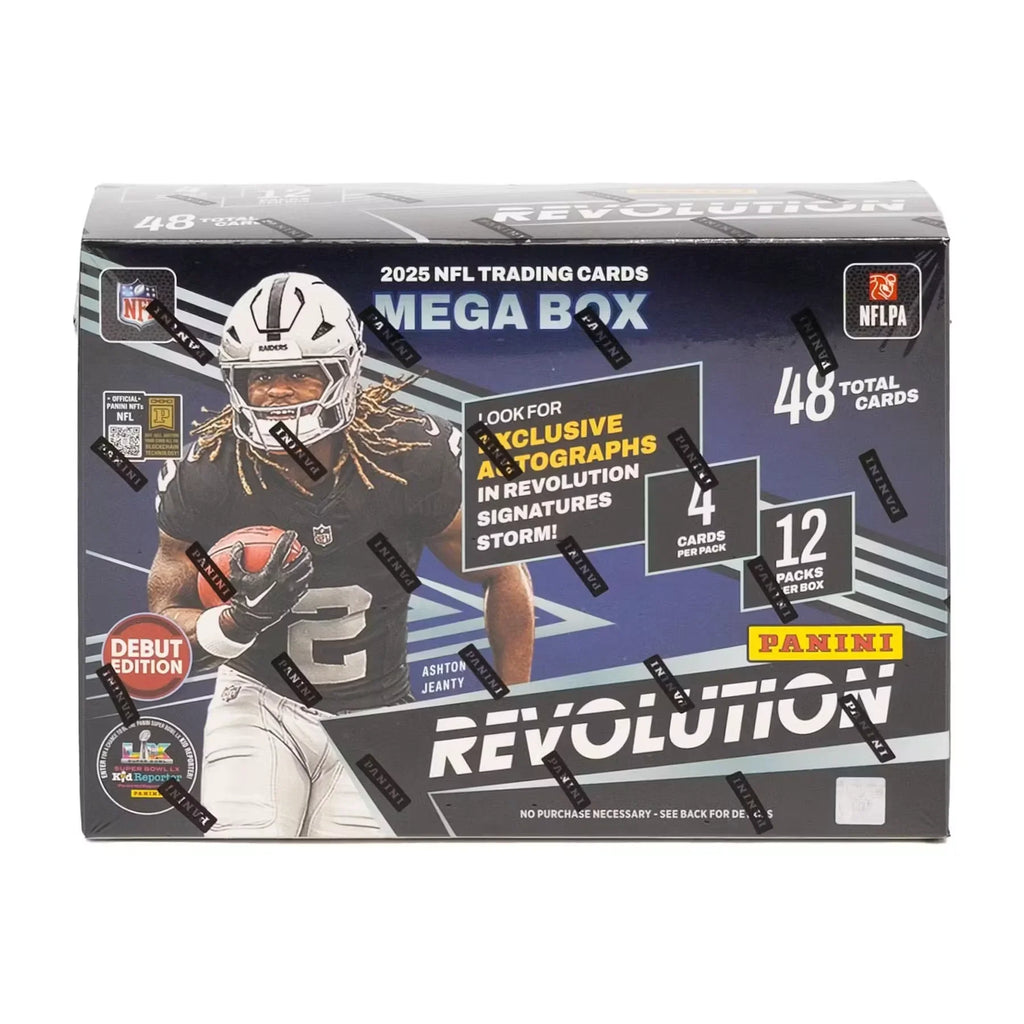 2025 Panini Revolution Football Mega Box | Storm Parallels (Ships Sealed Only) - D