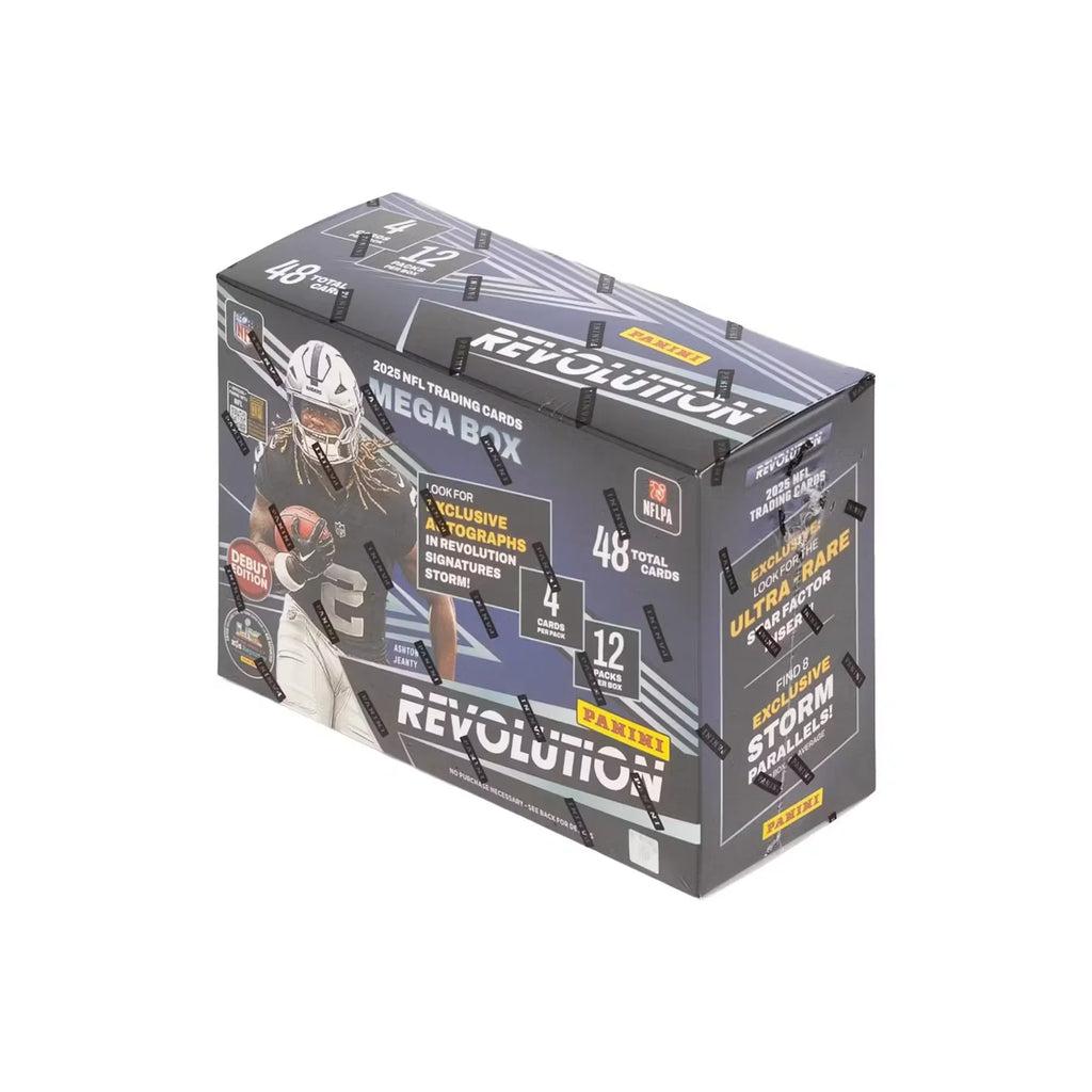 2025 Panini Revolution Football Mega Box | Storm Parallels (Ships Sealed Only) - D