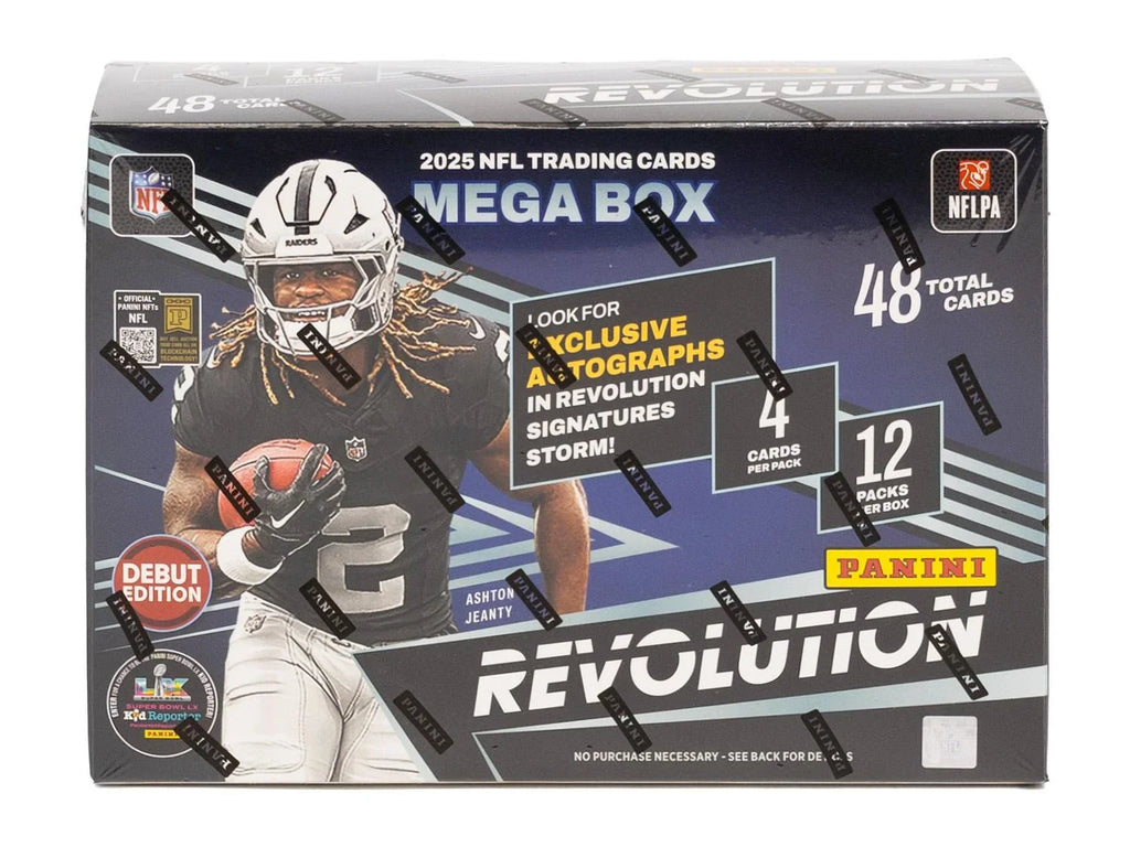 2025 Panini Revolution Football Mega Box | Storm Parallels (Ships Sealed Only) - D