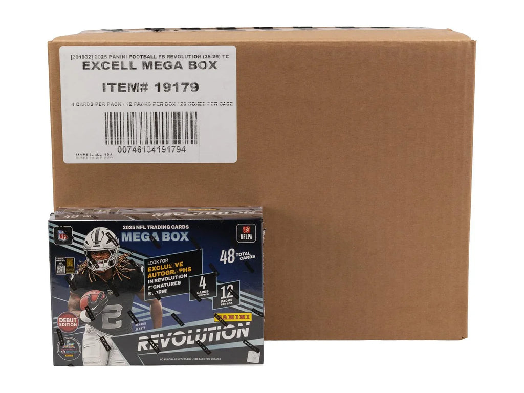 2025 Panini Revolution Football Mega 20-Box Case | Storm Parallels (Ships Sealed Only) - D