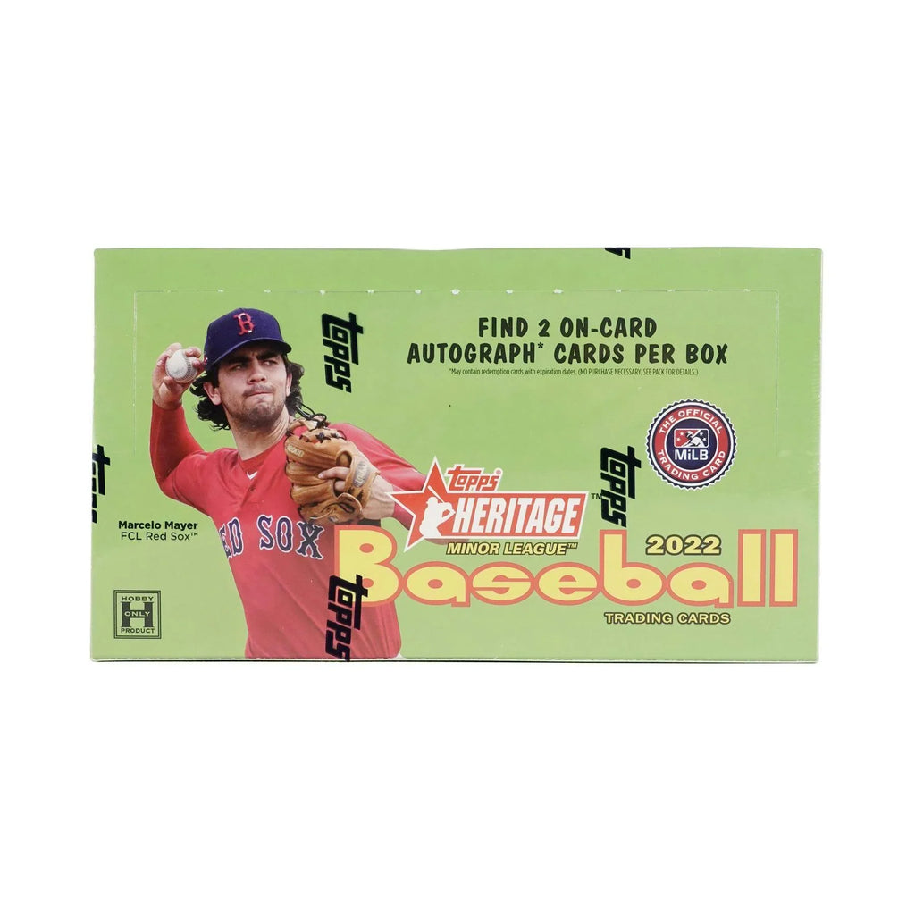 2022 Topps Heritage Minor League Baseball Hobby Box (Ships Sealed Only) - D