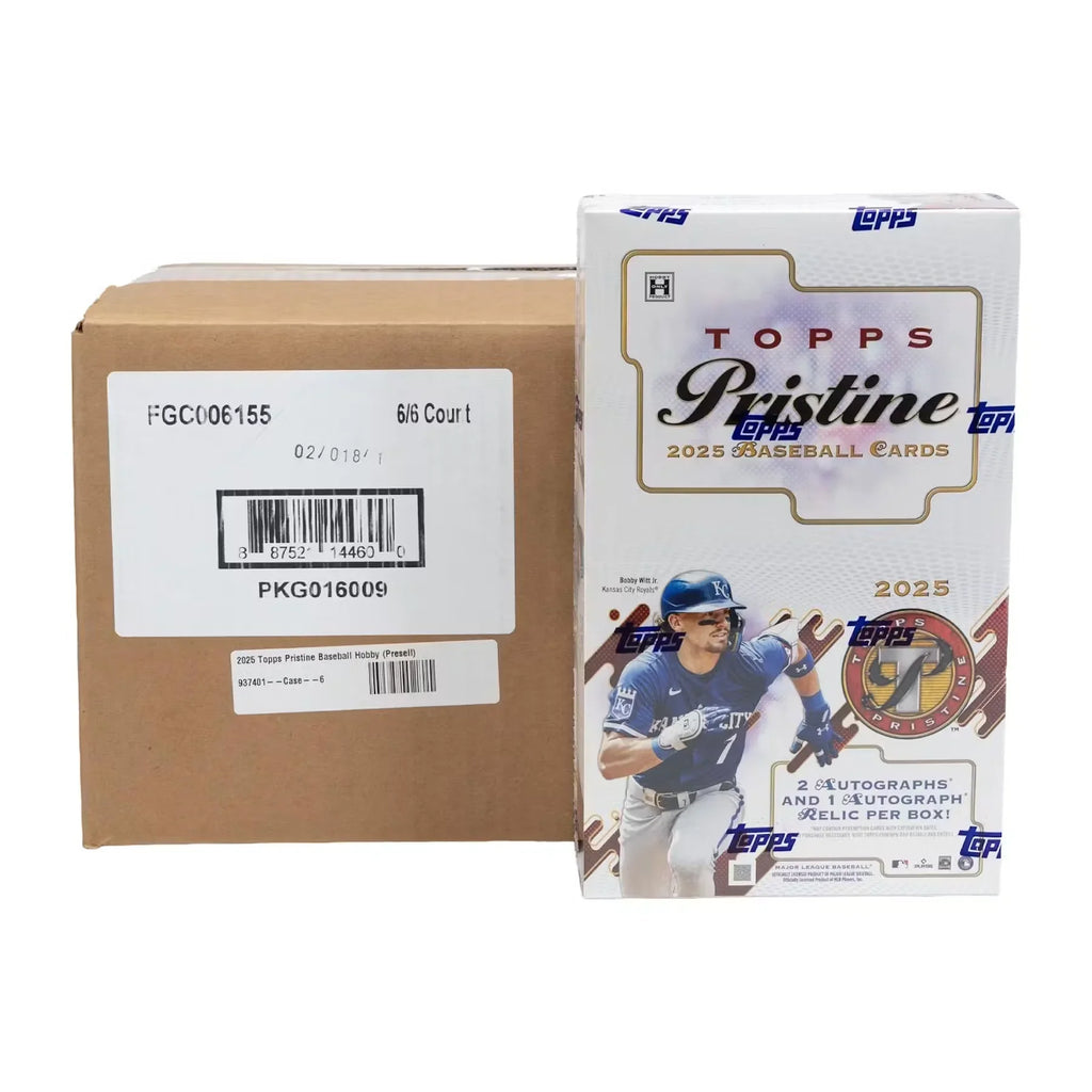 2025 Topps Pristine Baseball Hobby 6 Box Case (Ships Sealed Only)