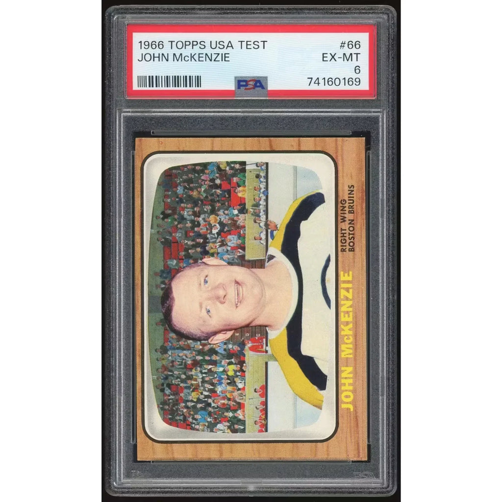 1966-67 Topps USA Test #66 John McKenzie PSA 6 *0169 - D1