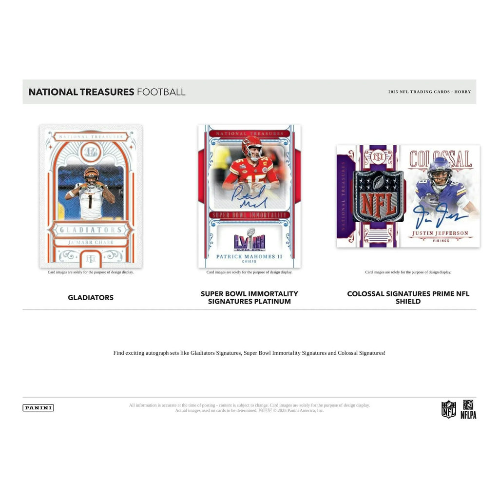 2025 Panini National Treasures Football Hobby Box Sealed (Ships Sealed Only)
