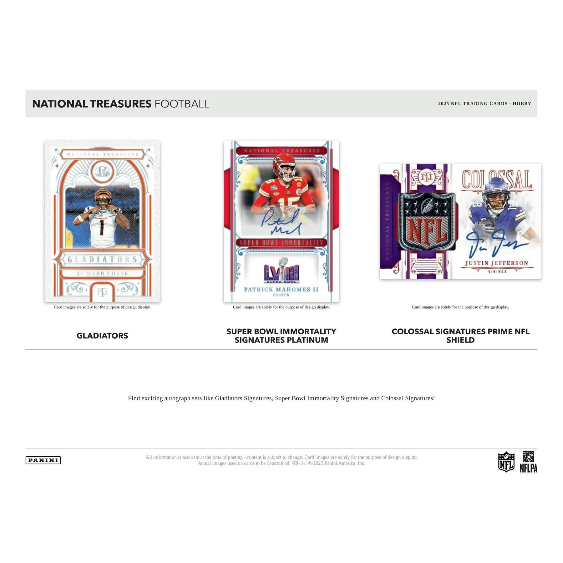 2025 Panini National Treasures Football Hobby Box Sealed (Ships Sealed Only)