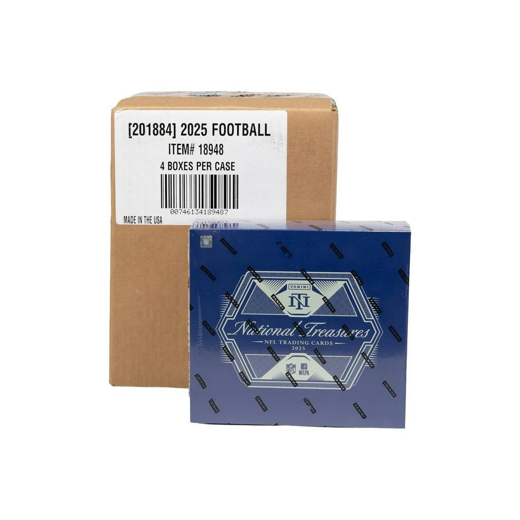 2025 Panini National Treasures Football Hobby 4 Box Case (Ships Sealed Only)