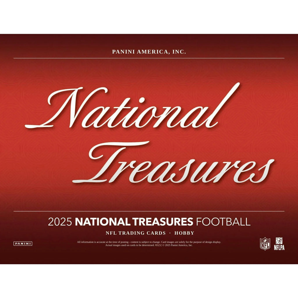 2025 Panini National Treasures Football Hobby 4 Box Case (Ships Sealed Only)