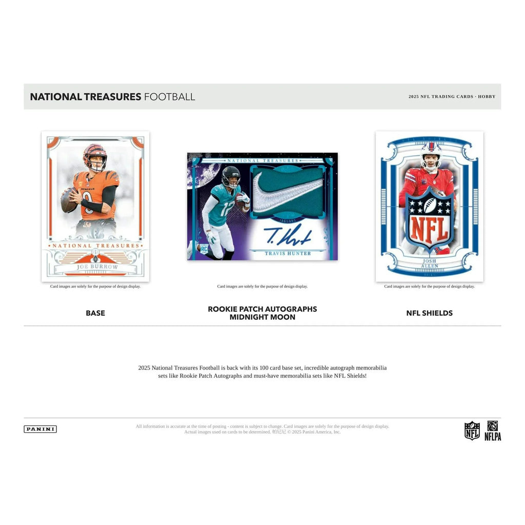 2025 Panini National Treasures Football Hobby 4 Box Case (Ships Sealed Only)