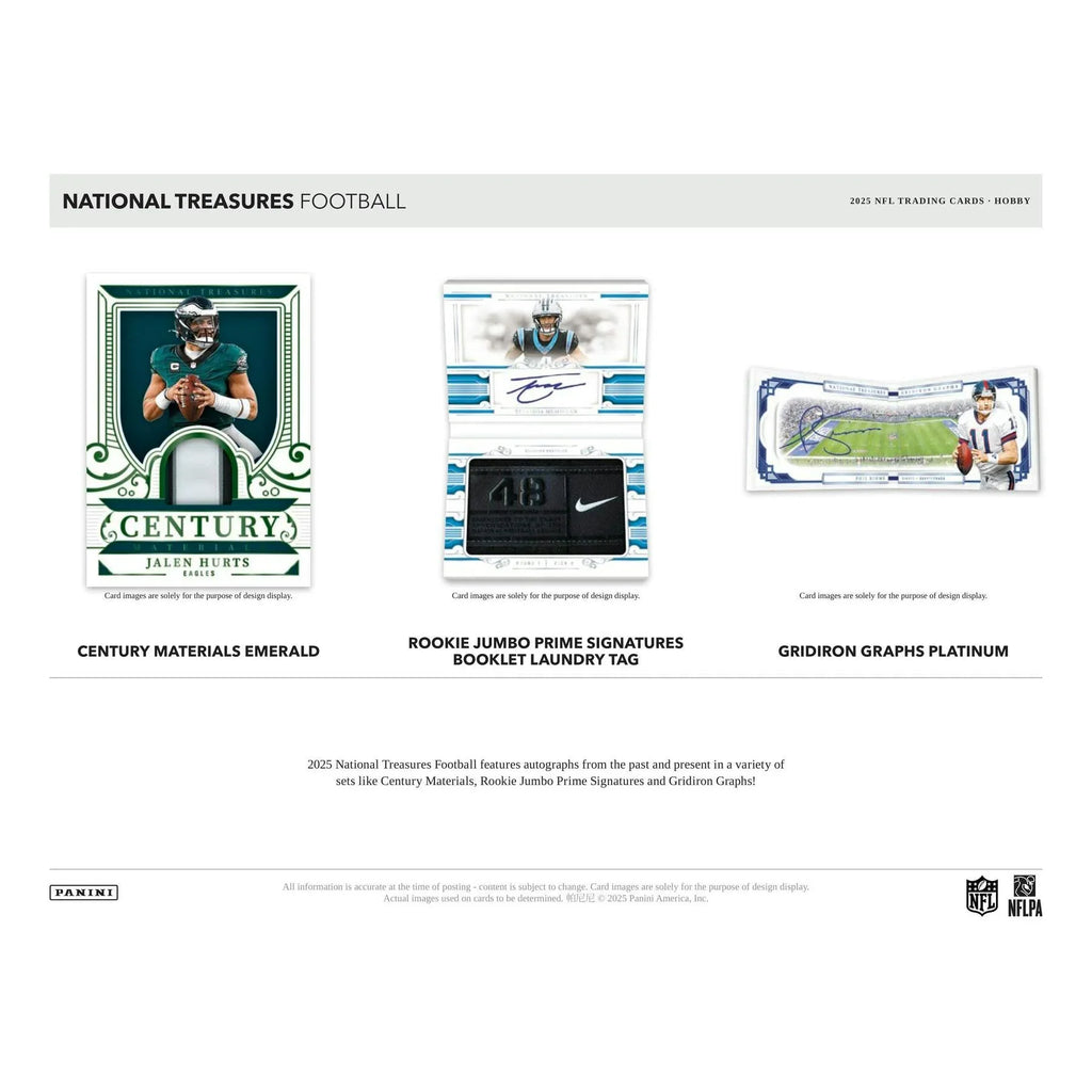 2025 Panini National Treasures Football Hobby 4 Box Case (Ships Sealed Only)