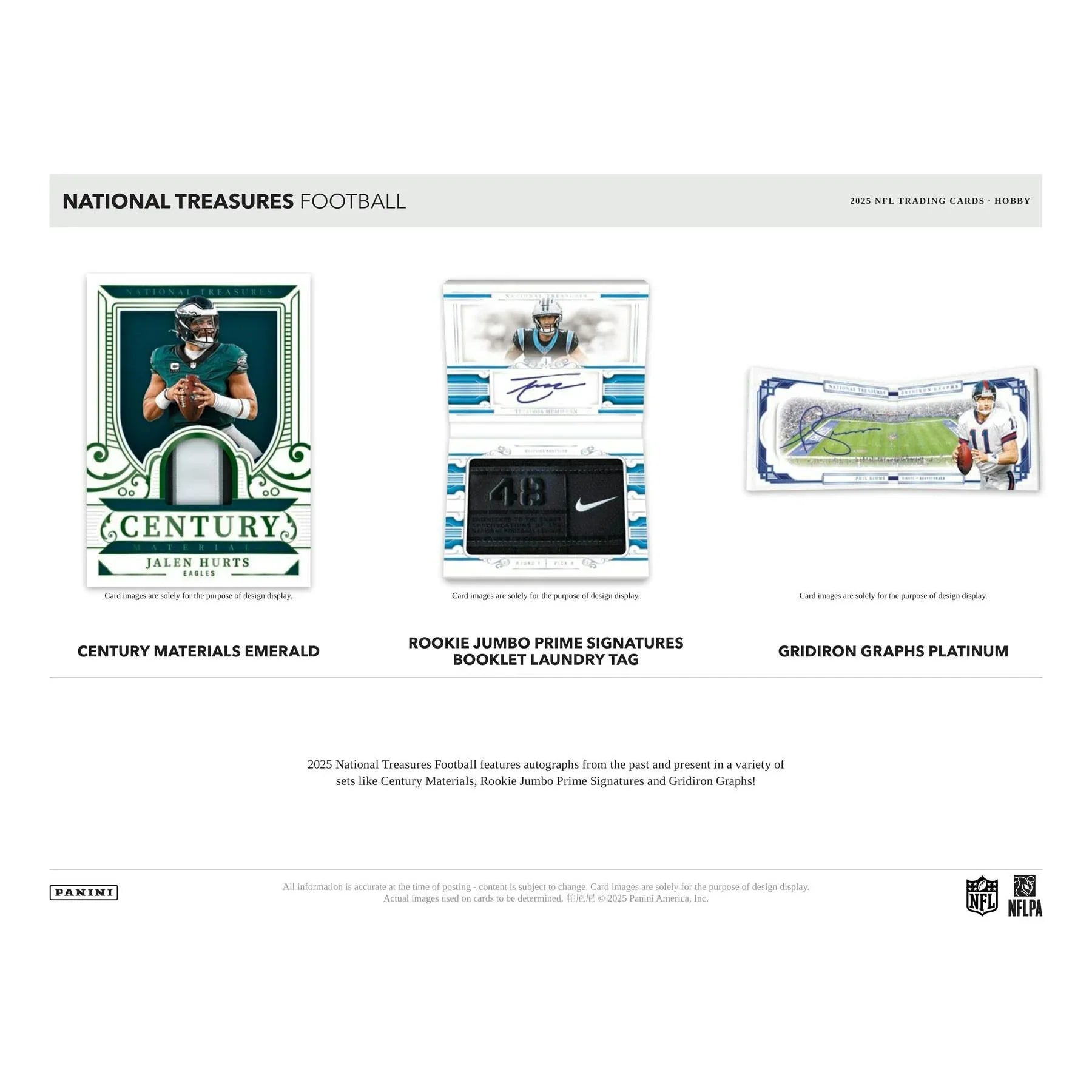 2025 Panini National Treasures Football Hobby 4 Box Case (Ships Sealed Only)