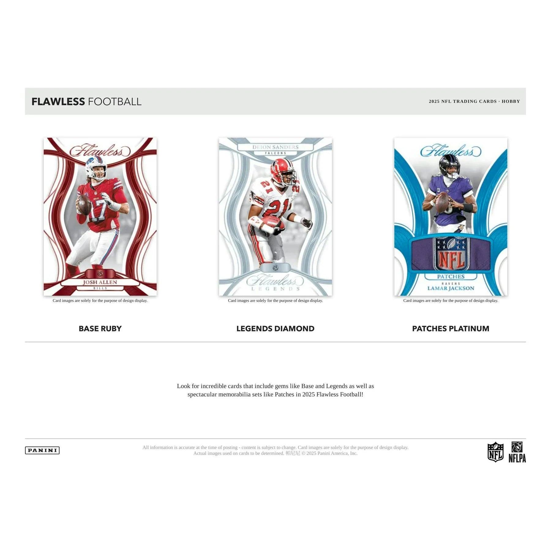 2025 Panini Flawless Football Hobby 2 Box Case (Ships Sealed Only) - D