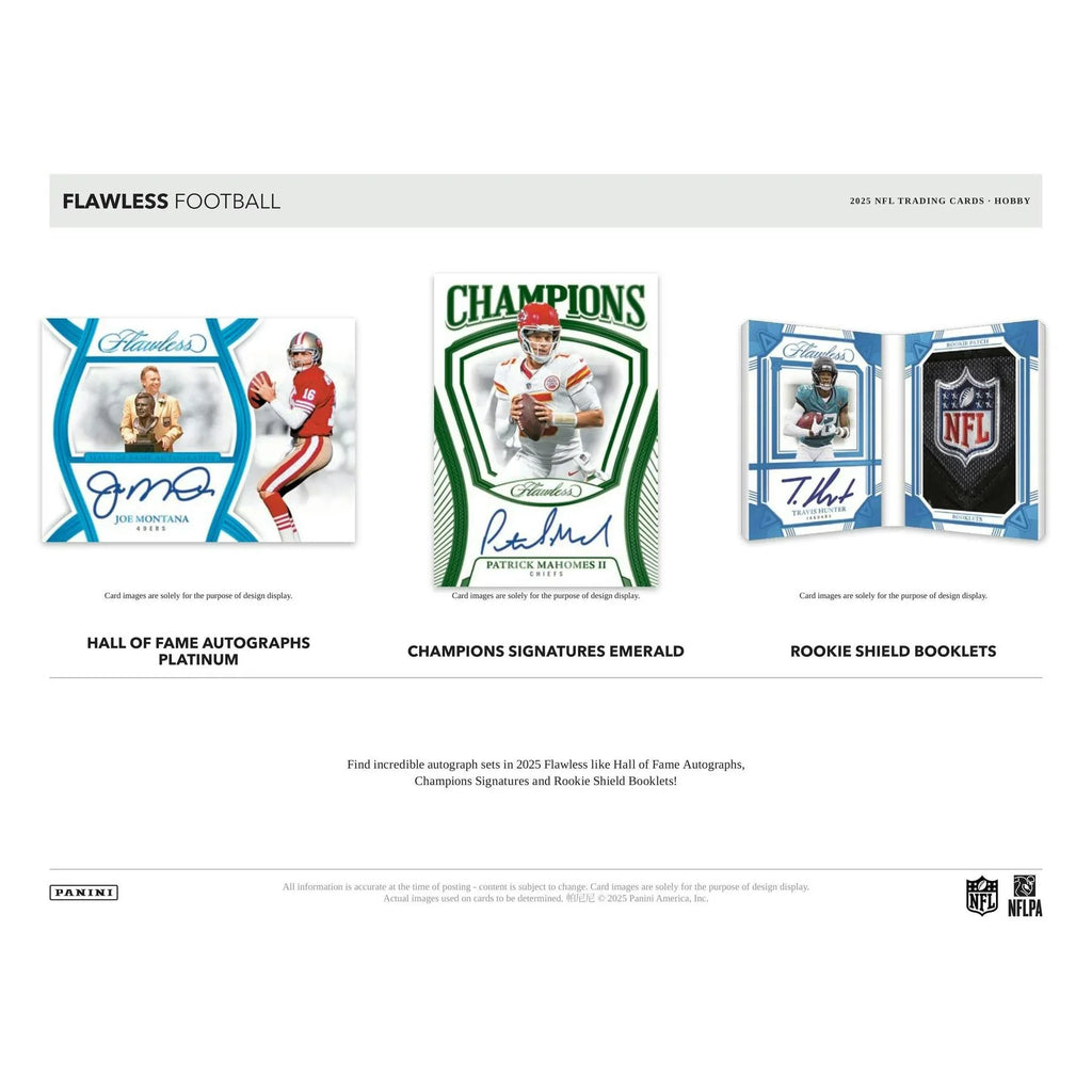 2025 Panini Flawless Football Hobby 2 Box Case (Ships Sealed Only) - D