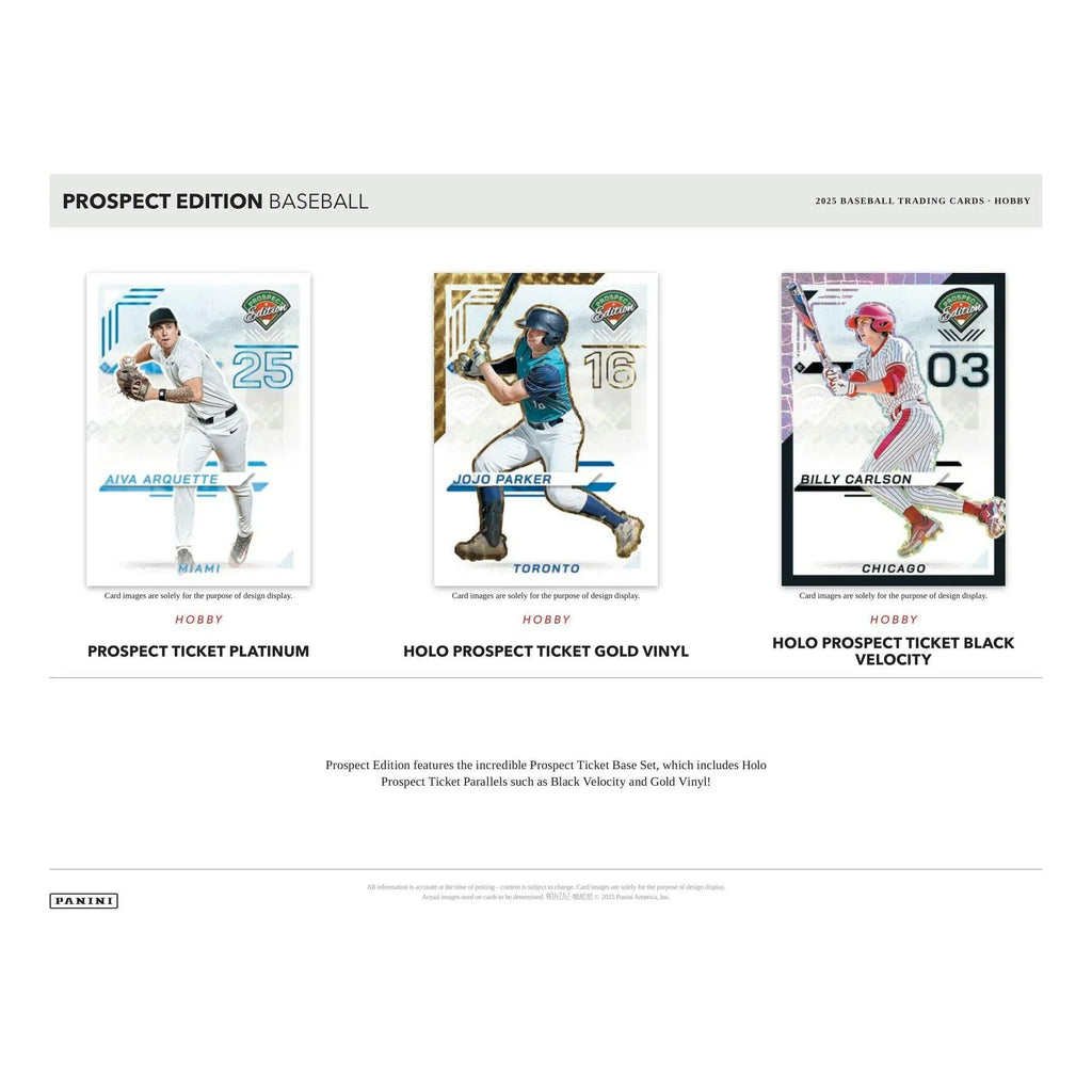 2025 Panini Prospect Edition Baseball Hobby Box (Ships Sealed Only) - D