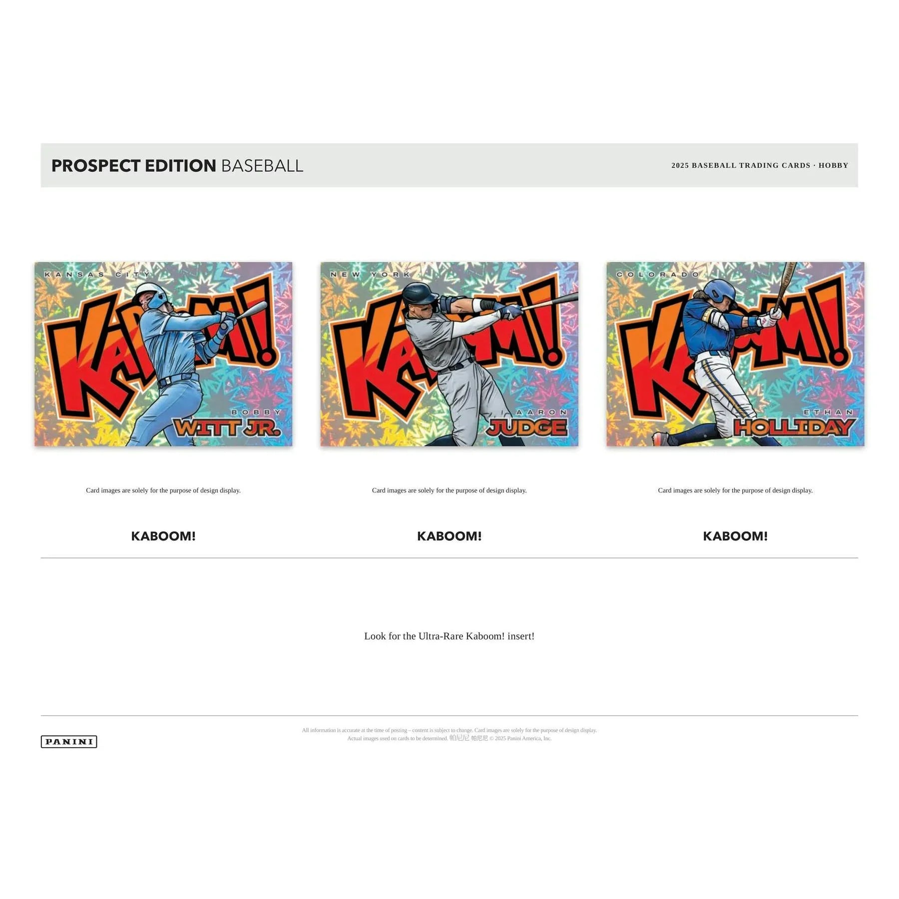 2025 Panini Prospect Edition Baseball Hobby Box (Ships Sealed Only) - D