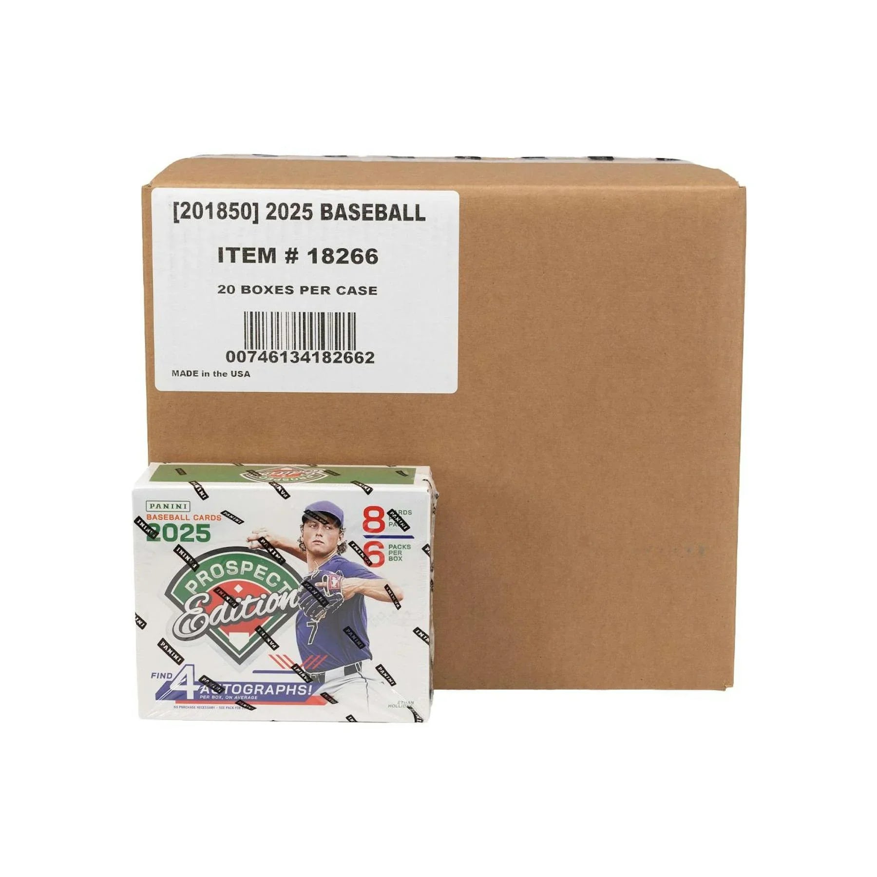 2025 Panini Prospect Edition Baseball Hobby 20 Box Case (Ships Sealed Only) - D2