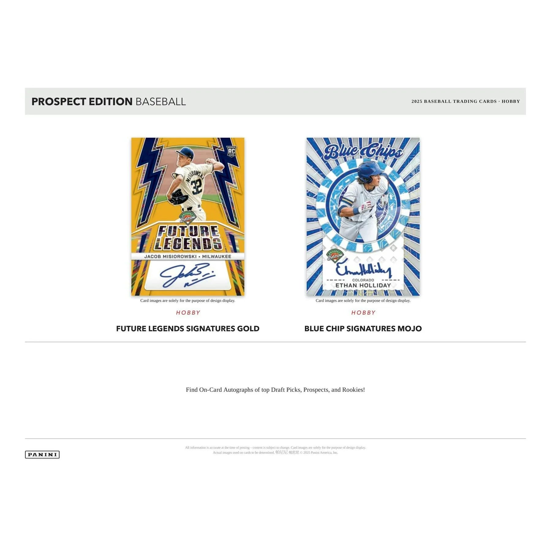 2025 Panini Prospect Edition Baseball Hobby 20 Box Case (Ships Sealed Only) - D2