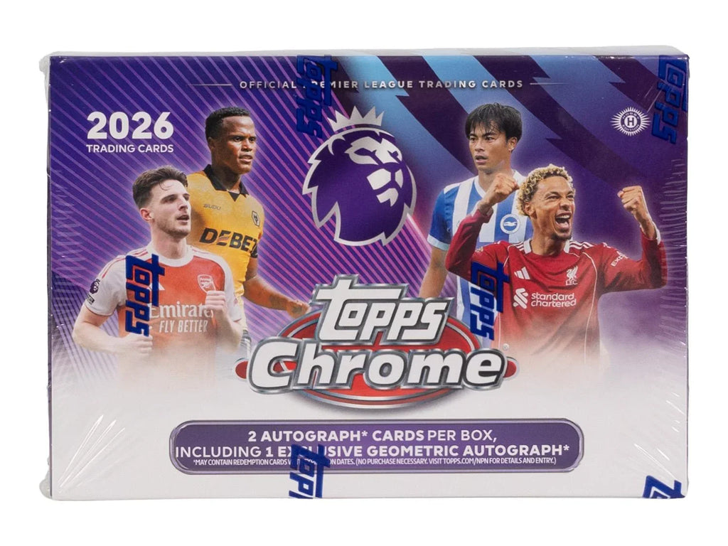 2026 Topps Chrome Premier League EPL Soccer Delight Box (Ships Sealed Only)