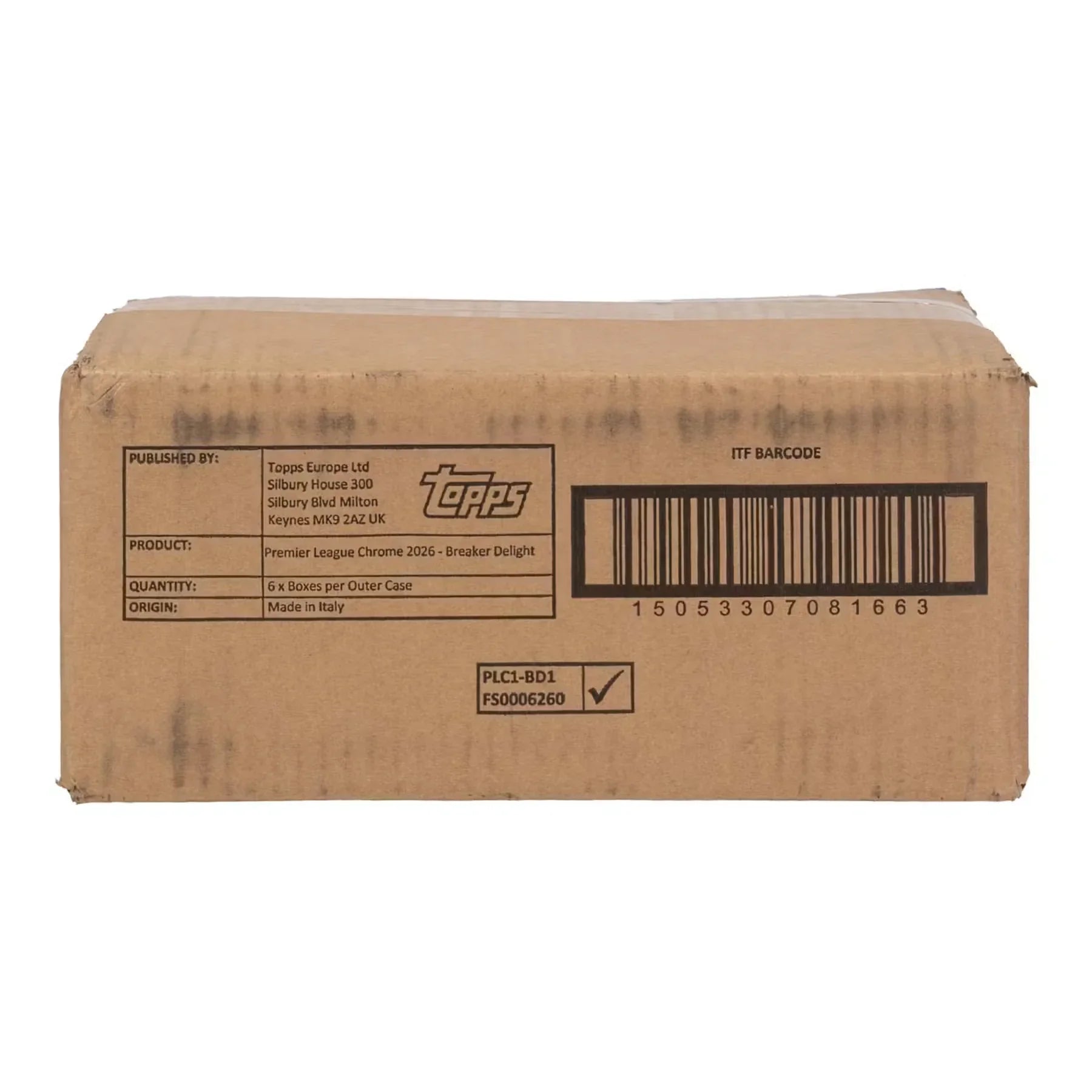 2026 Topps Chrome Premier League EPL Soccer 6 Box Case Hobby (Ships Sealed Only)