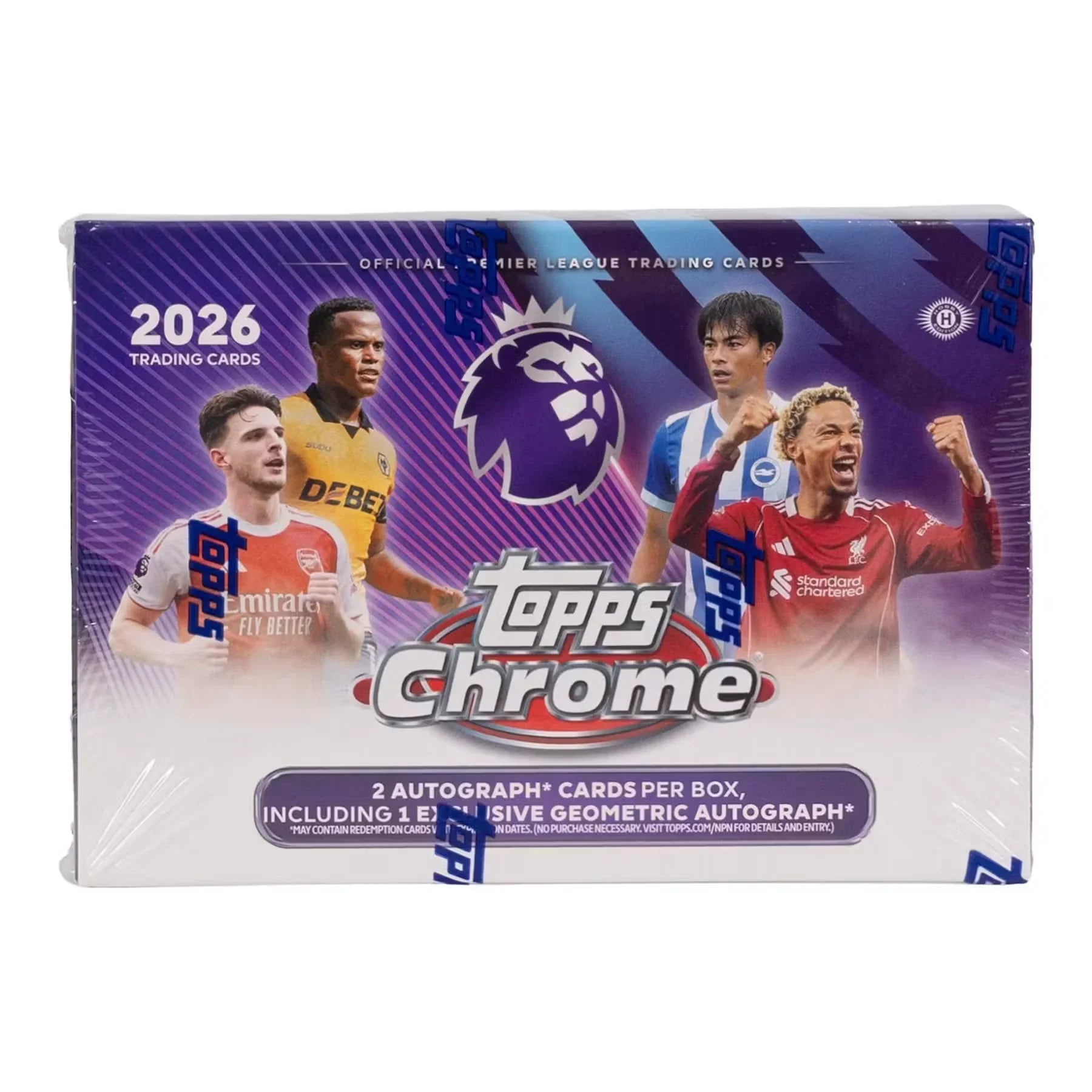 2026 Topps Chrome Premier League EPL Soccer 6 Box Case Hobby (Ships Sealed Only)