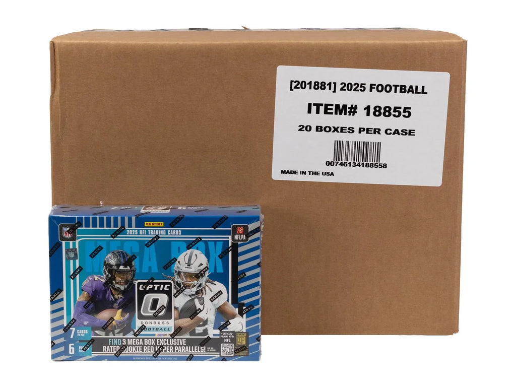 2025 Panini Donruss Optic Football Mega Hobby 20 Box Case (Ships Sealed Only) - D2