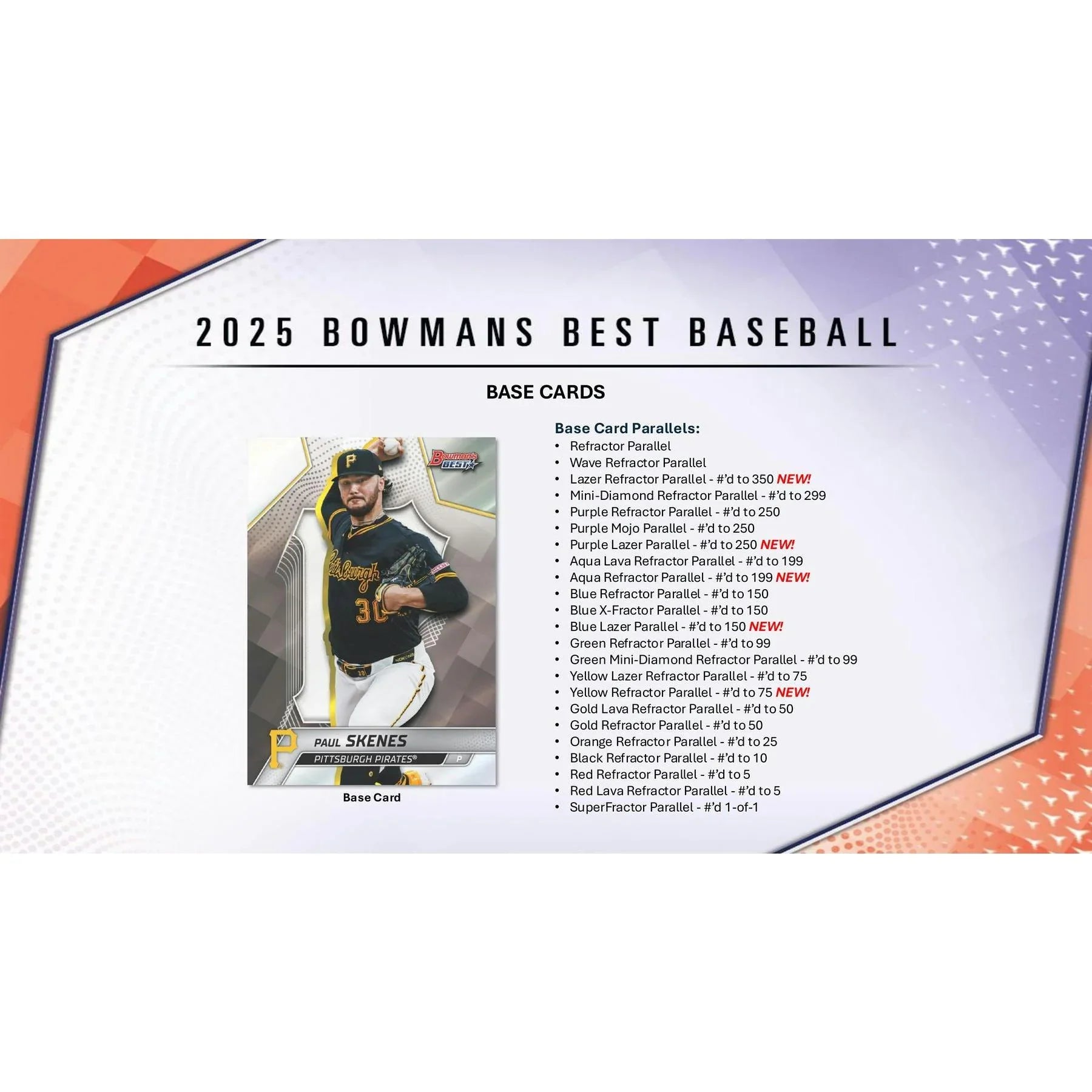2025 Bowman s Best Baseball Hobby 8 Box Case (Ships Sealed Only) - D