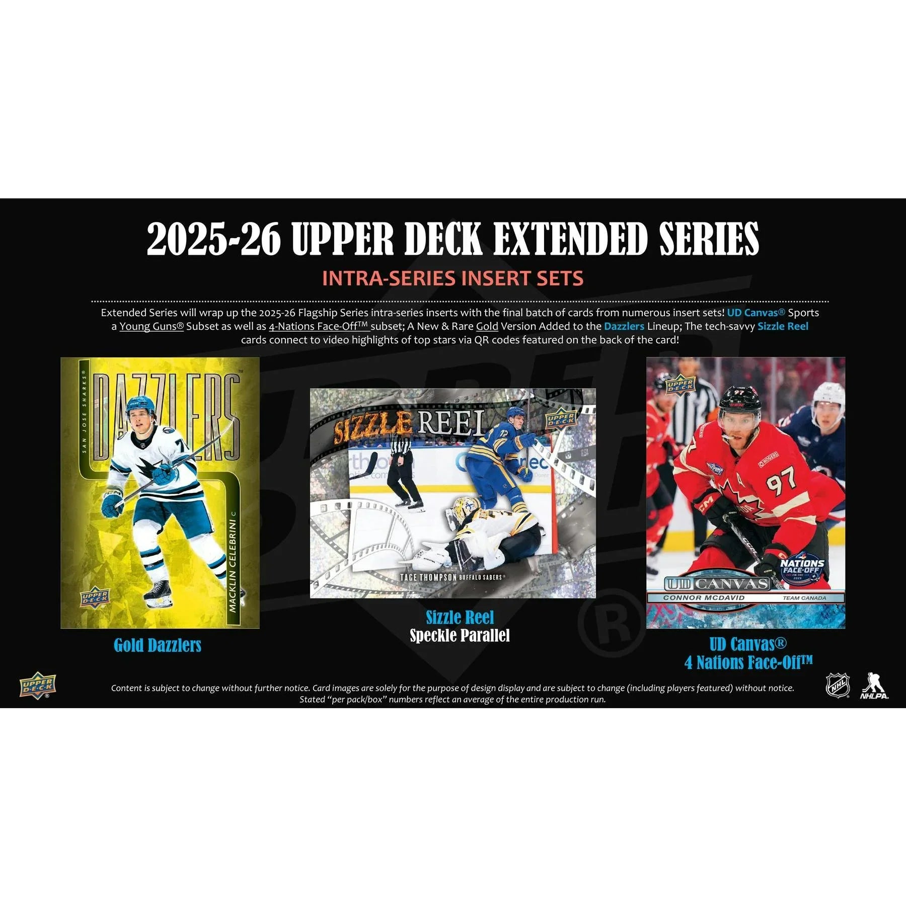 2025 26 Upper Deck Extended Series Hockey Hobby Box Presell Releases Jun 3rd 2026 (Ships Sealed Only)