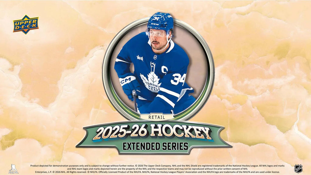 2025 26 Upper Deck Extended Series Hockey Blaster 20 Box Case Presell Releases Jun 17th 2026 (Ships Sealed Only)