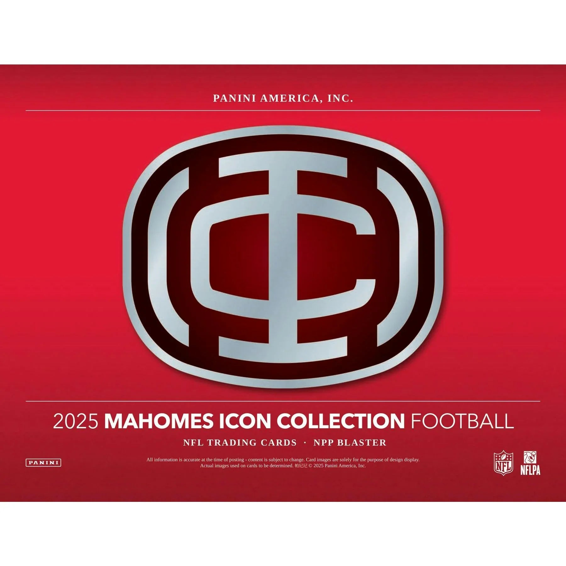 2025 Panini Mahomes Icon Collection Football Blaster Box (Ships Sealed Only)