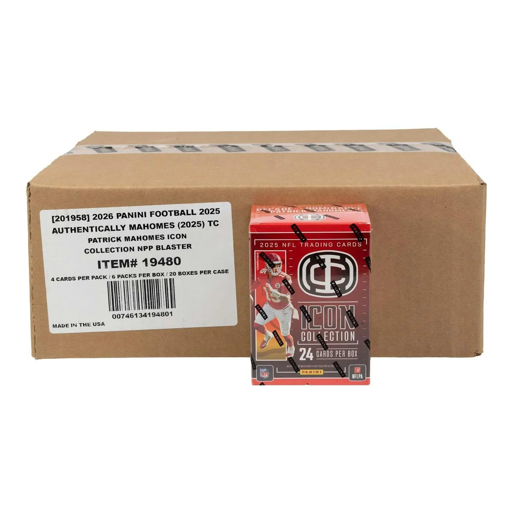 2025 Panini Mahomes Icon Collection Football Blaster 20 Box Case (Ships Sealed Only)