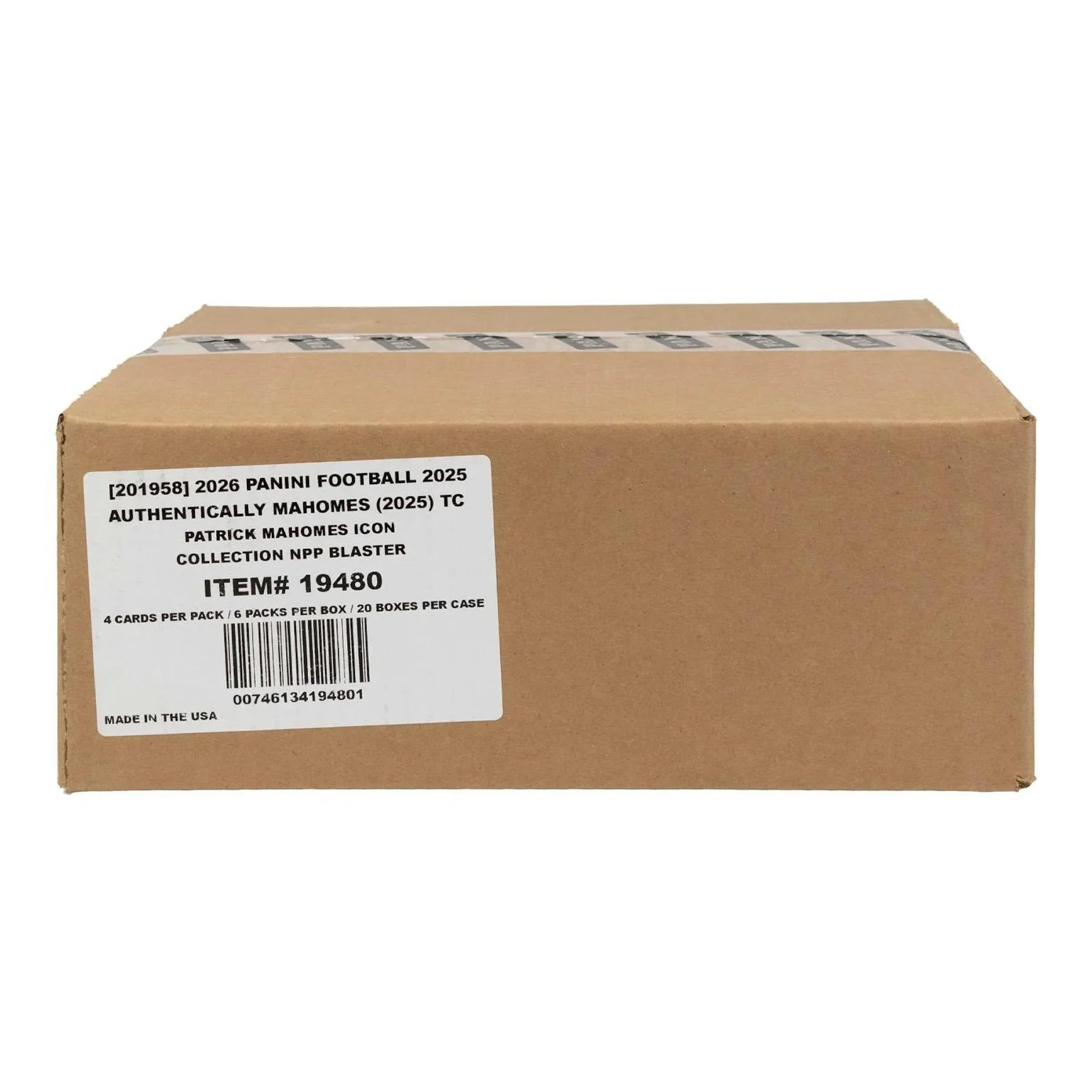 2025 Panini Mahomes Icon Collection Football Blaster 20 Box Case (Ships Sealed Only)
