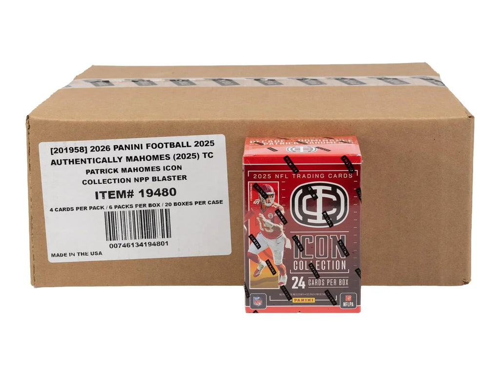 2025 Panini Mahomes Icon Collection Football Blaster 20 Box Case (Ships Sealed Only)