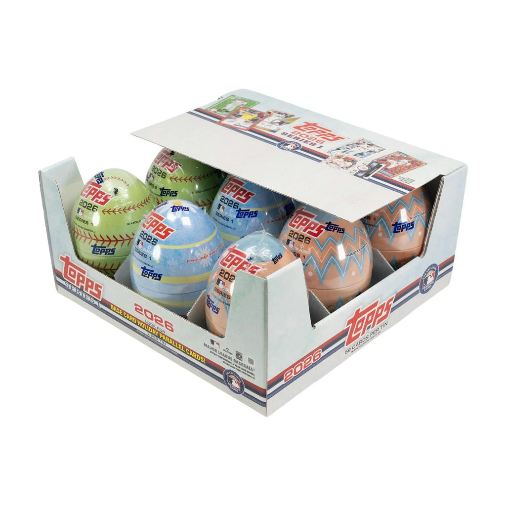 2026 Topps Series 1 Baseball 9 Tin 4 Box Case 36 Tins (Ships Sealed Only)