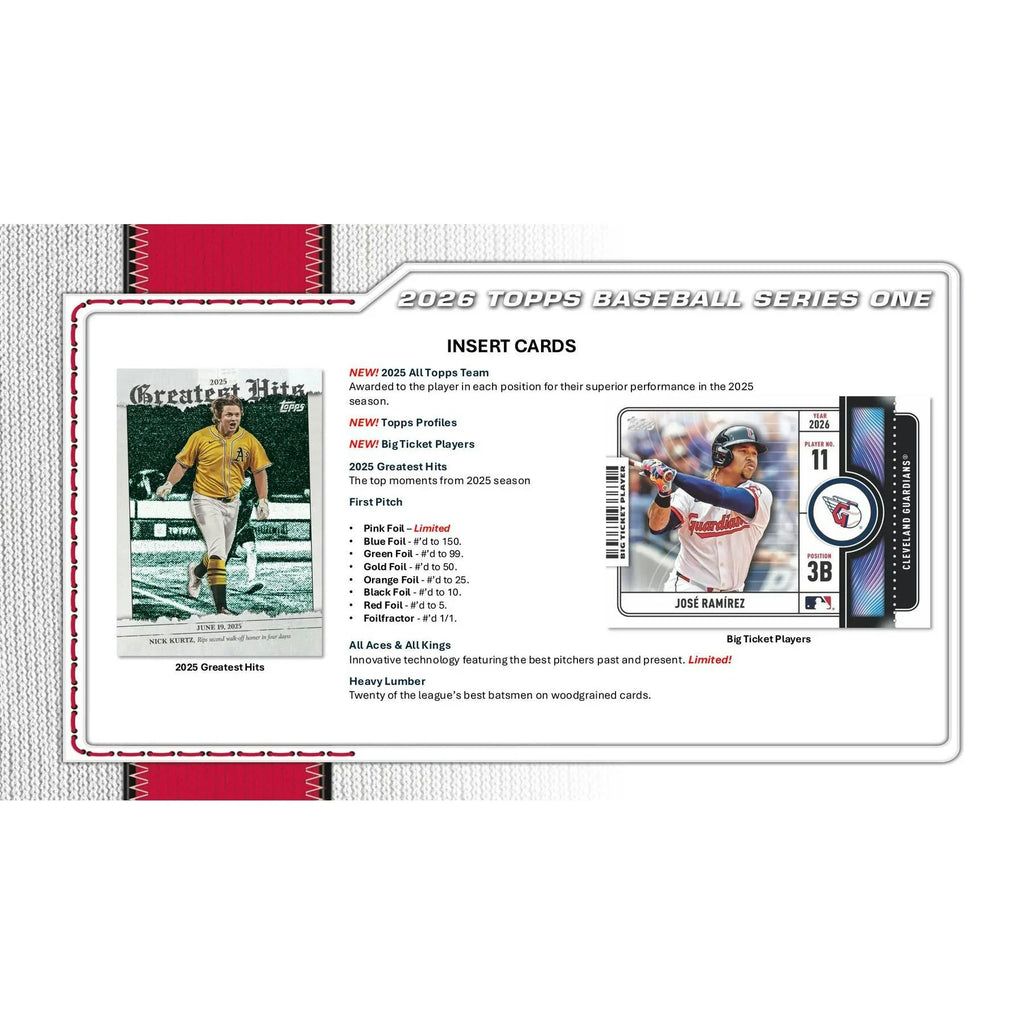 2026 Topps Series 1 Baseball Mega 20 Box Case (Ships Sealed Only) - D2