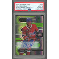 Cole Caufield Signed 2022-23 Upper Deck SP Game Used Card | Green 1/1 PSA 9