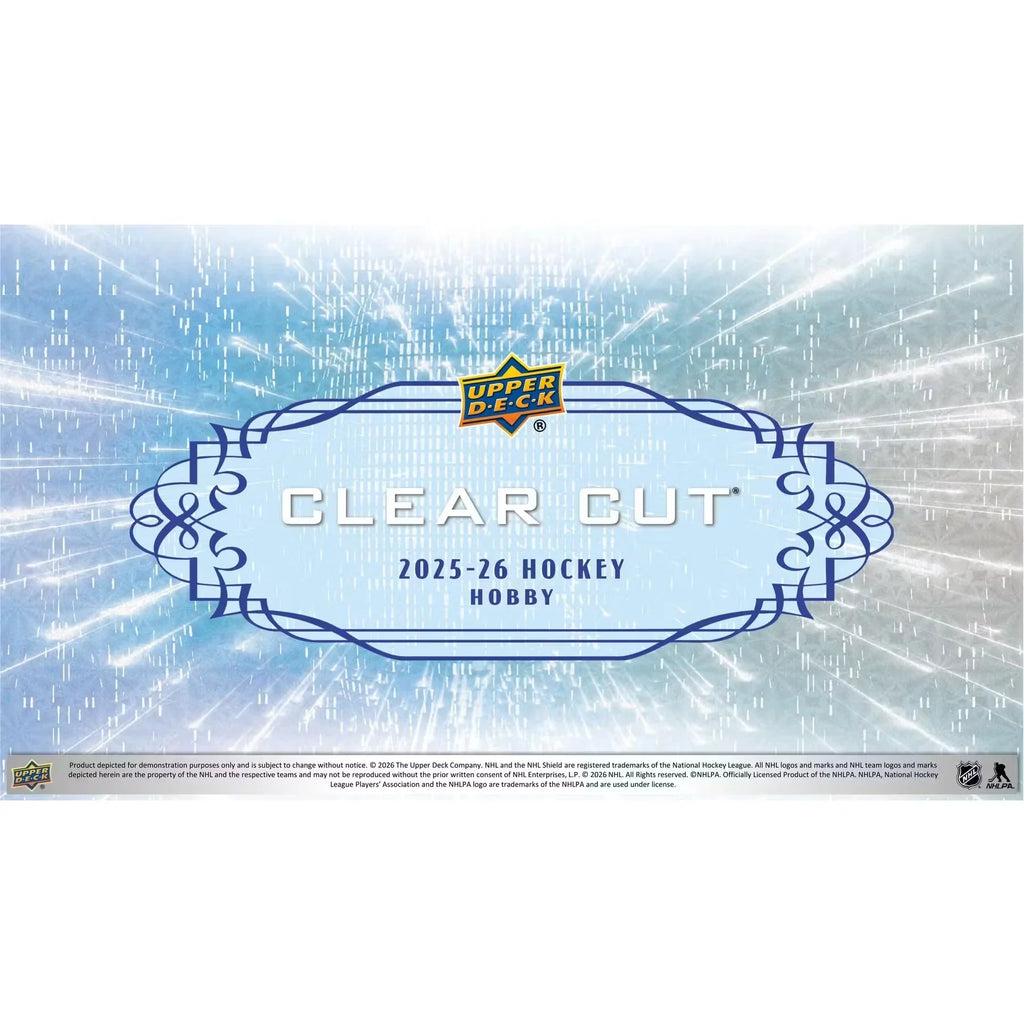 2025-26 Upper Deck Clear Cut Hockey Hobby 30-Box Case | Presell (Ships Sealed Only)